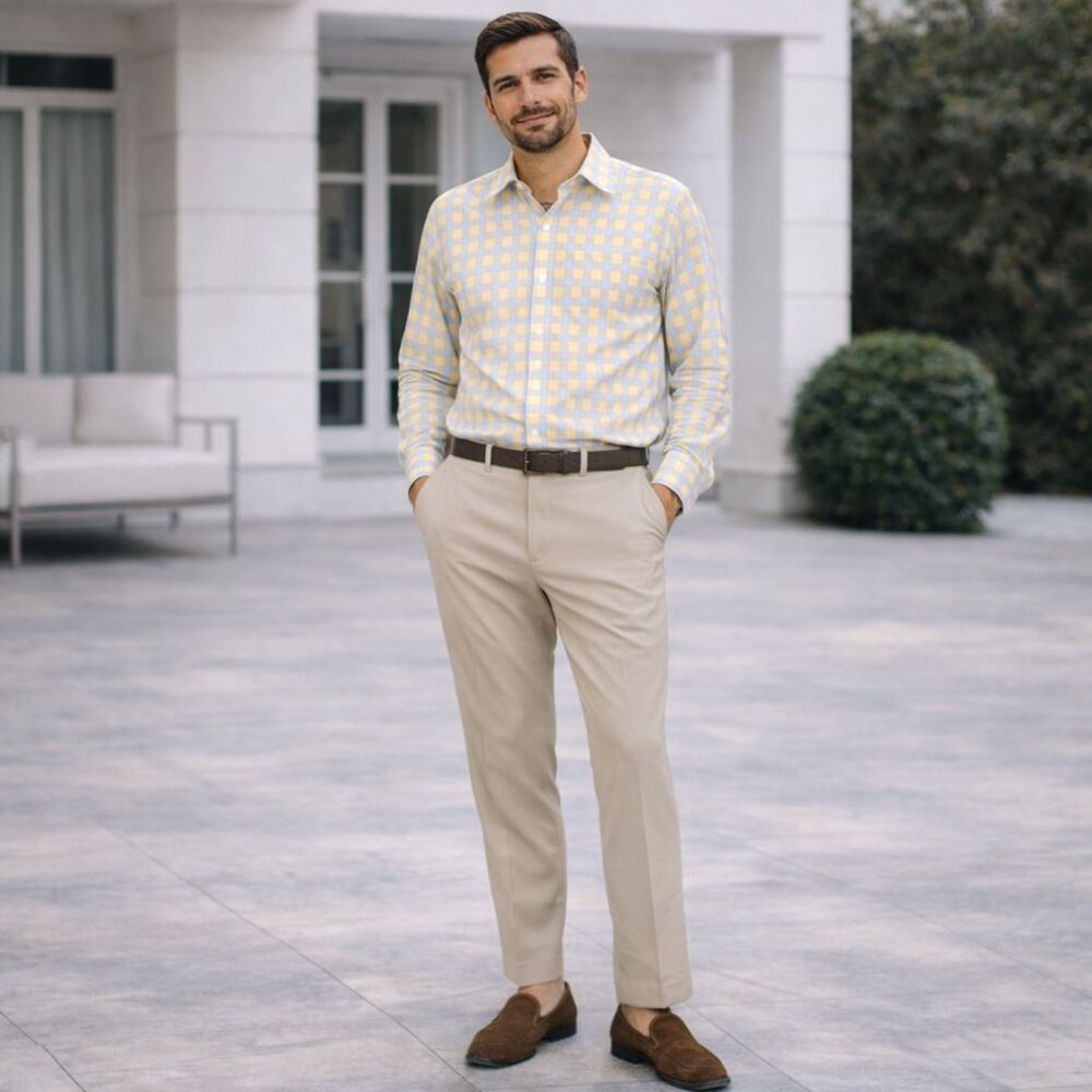 NEW & LINGWOOD Est. 1865 Shirtmakers Hosiers Size 16 41 cm Shirt Check LONDON